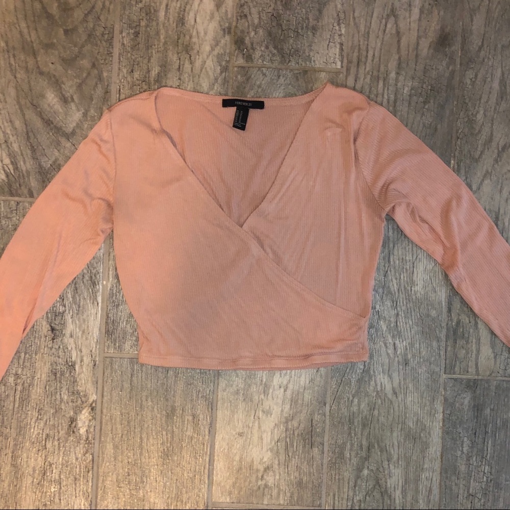 Pink Forever 21 crop top